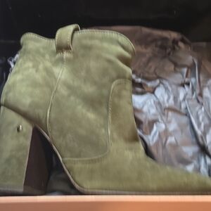 Laurence Dacade Olive Green Ankle Boot
